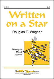 Written on a Star Three-Part Mixed choral sheet music cover Thumbnail